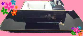 焼香盆やすらぎセット５．０寸蒔絵鉄仙