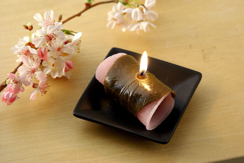さくら餅キャンドル①