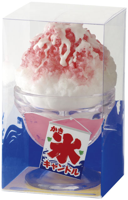 かき氷キャンドルいちご①
