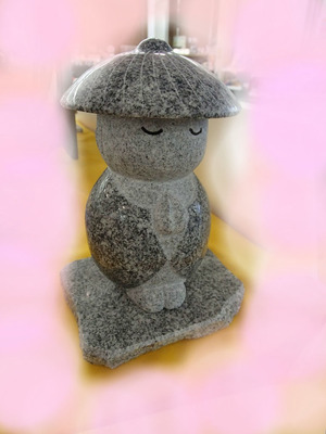 庵治石　傘地蔵