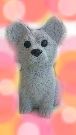 ワンちゃんの置物