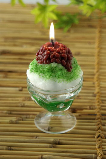 かき氷キャンドル宇治金時③