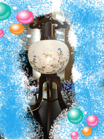 木製　お盆提灯