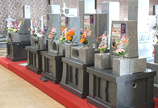 庵治石　デザイン型墓石