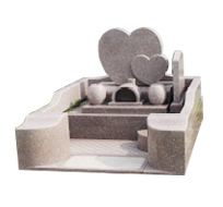 ハート型デザイン墓セット