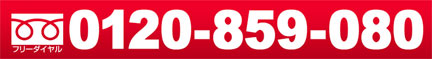 フリーダイヤル　0120-859-080